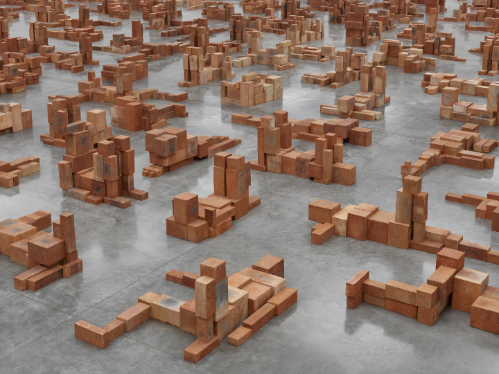 Antony Gormley: "Resting Place", 2023, terracotta, 244 figures,dimensions variables © White Cube (Theo Christelis) Gormley