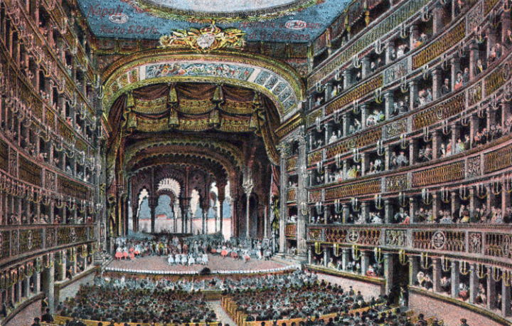 Teatro San Carlo, Ballettszene. alamy stock photo. 2D7HJPK THEATRE SAN CARLO, Naples, in 1913